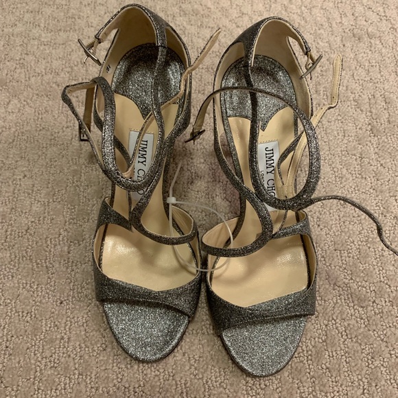 Jimmy Choo Shoes - Jimmy Choo Lang Glitter Sandal